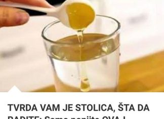 Tvrda vam je stolica sta da radite…