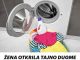 Zena otkrila tajno dugme na ves masini..
