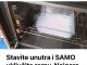 STAVITE UNUTRA I SAMO UKLJUČITE RERNU- Najgira prljavština će nestati
