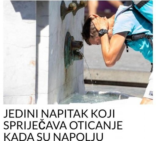 JEDINI NAPITAK KOJI SPRIJEČAVA OTICANJE KADA SU NAPOLJU PAKLENE VRUĆINE