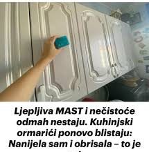Ljepljive masnoce i necistoce nestaju kao rukom odnesene!!!