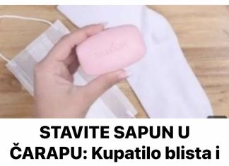 STAVITE SAPUN U ČARAPU – KUPATILO ĆE MIRISATI 50 DANA