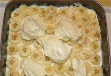 KOLAČ SA BANANAMA, ČOKOLADOM I PIŠKOTAMA