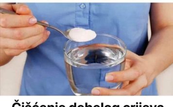 ČIŠĆENJE DEBELOG CRIJEVA SLANOM VODOM