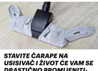 STAVITE ČARAPU NA USISIVAČ I ŽIVOT ĆE VAM SE DRASTICNO PROMIJENITI