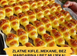 Zlatne kiflice bez margarina