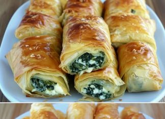 Hrskave rolnice sa spinatom i sirom