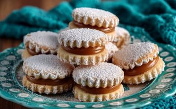 Prhki keksići punjeni dulce de leche karamel kremom”!!