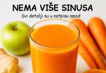 Efikasan prirodni sok za sinuse