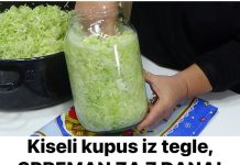 Kiseli kupus iz tegle!