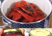 Paprike pecene sa bijelim lukom