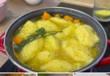 Domaca supa sa knedlama