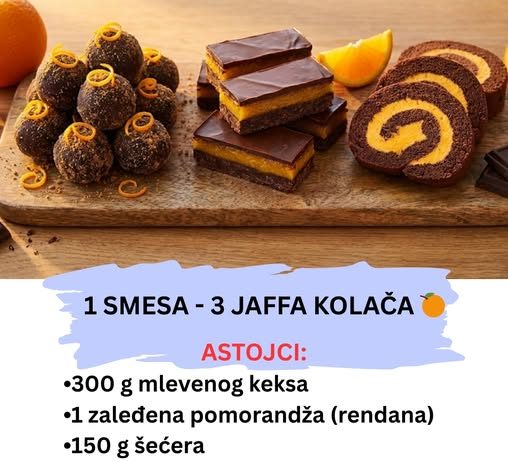 1 Smjesa i 3 Jaffa kolaca