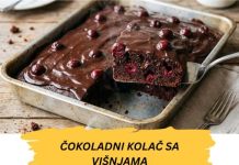 Preukusan kolac sa visnjama i cokoladom