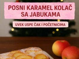 Posni karamel kolac sa jabukama