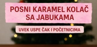 Posni karamel kolac sa jabukama