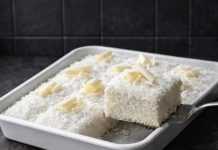 Bijeli kokos kolac na solje