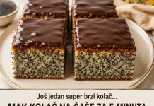 Kolac sa Makom sa cokoladnom glazurom
