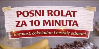 Kremasti cokoladni rolat koji brzo nestaje!!