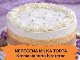 Milka torta bez pečenja