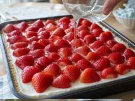 Fina lagana torta sa jagodama