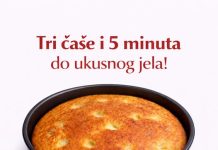 Tri case i 5 minuta do preukusnog jela