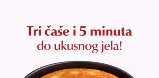 Tri case i 5 minuta do preukusnog jela