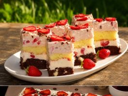 Osvjezavajuca ljetna torta sa jagodama