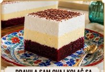 Predivan kolac sa visnjama bez pecenja