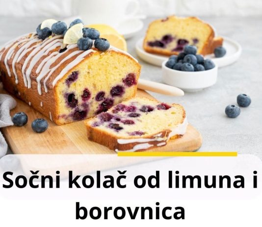 Sočni kolač od limuna i borovnica!