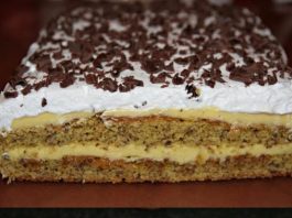 Torta sa kremom od vanilije i karamele