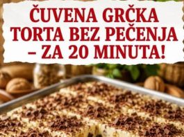 Čuvena grčka torta bez pečenja gotova za 20 minuta!