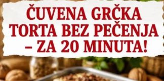 Čuvena grčka torta bez pečenja gotova za 20 minuta!