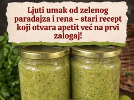Ljuti umak od zelenog paradajza i hrena