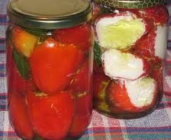 Turšija od paprika s maslinovim uljem