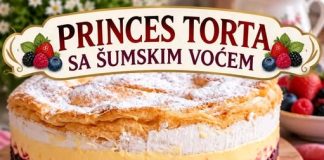 Voćna torta sa vanila kremom i šumskim voćem – detaljan recept