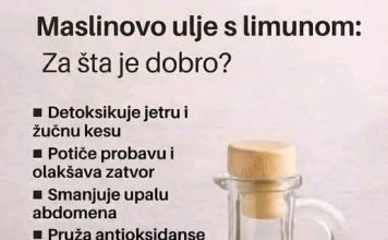 Maslinovo ulje i limun kao dio zdrave svakodnevne rutine