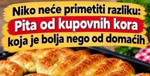 Sočna pita sa sirom od gotovih kora – jednostavan recept za mekanu i ukusnu domaću pitu
