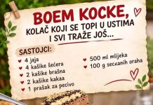 Čokoladni kolač sa orasima i keksom – kremasta poslastica sa tri sloja kojoj je teško odoleti
