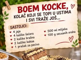 Čokoladni kolač sa orasima i keksom – kremasta poslastica sa tri sloja kojoj je teško odoleti