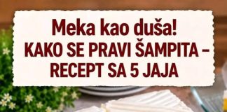 Šampita sa 5 jaja – provjeren recept za savršeno mekanu koru i bogatu, pjenastu kremu